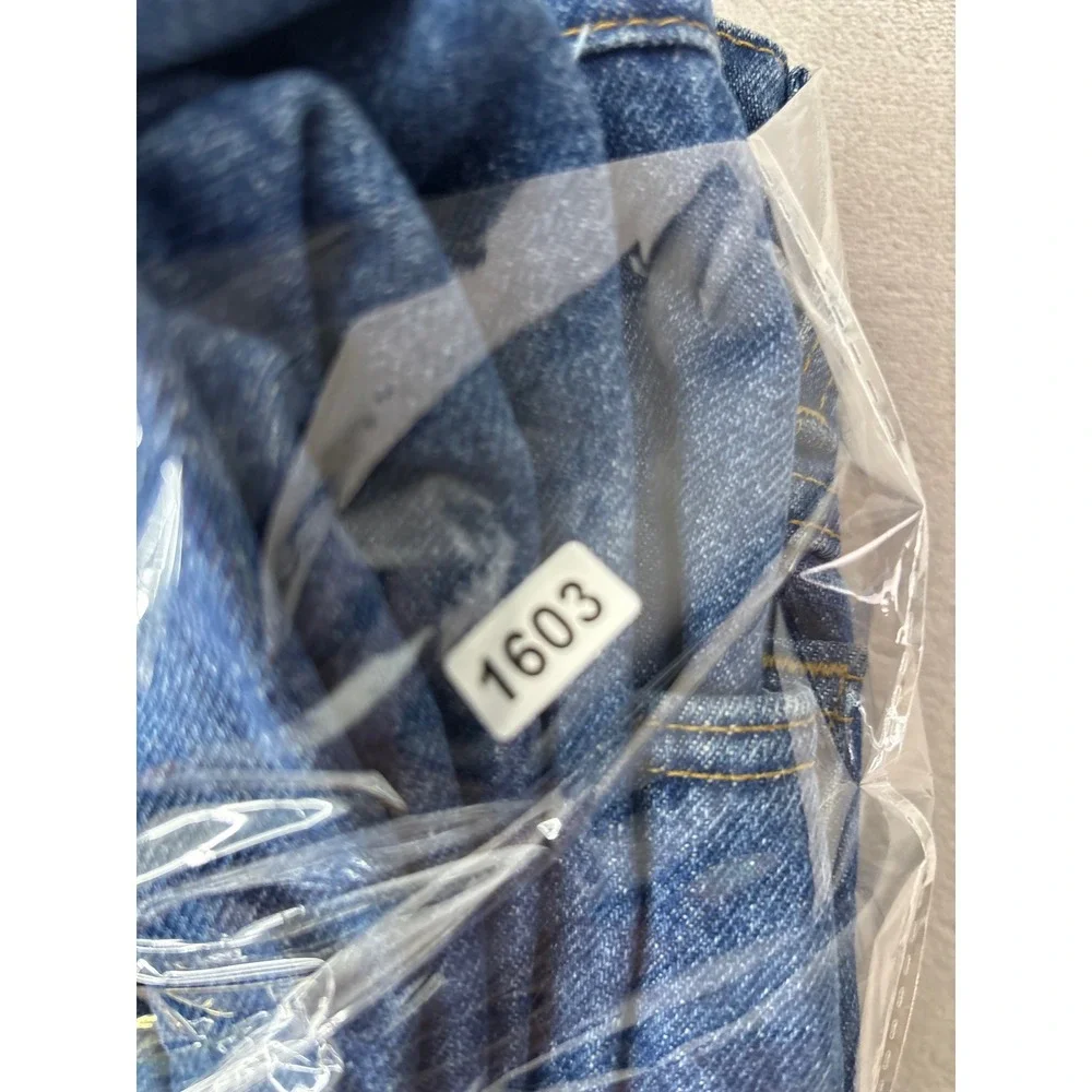 Carhartt B21DST Relaxed Fit Flannel Lined Jeans Dark Stone Blue Mens 44x32 Denim